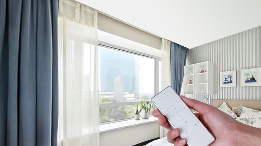 Home motorized curtains in dubai